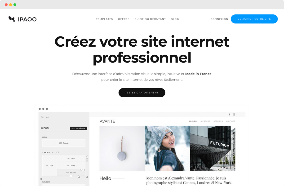 iPaoo outil made in rance pour créer des sites internet